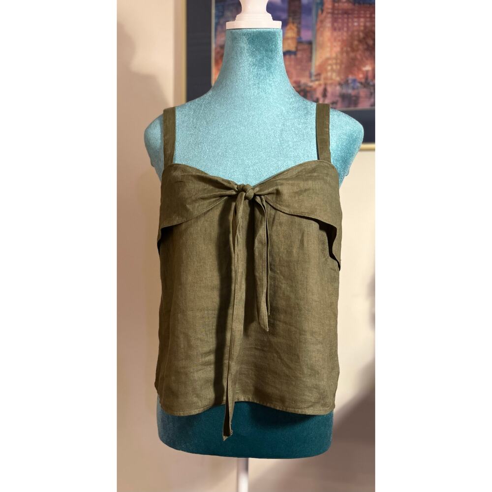 Linen Tie-Front Tank | Banana Republic
Size XS